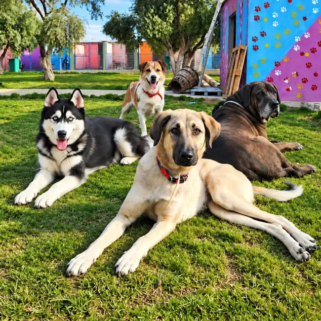 Bir gönüllünün kurtarılan köpekle birlikte olduğu HIPDER çalışması